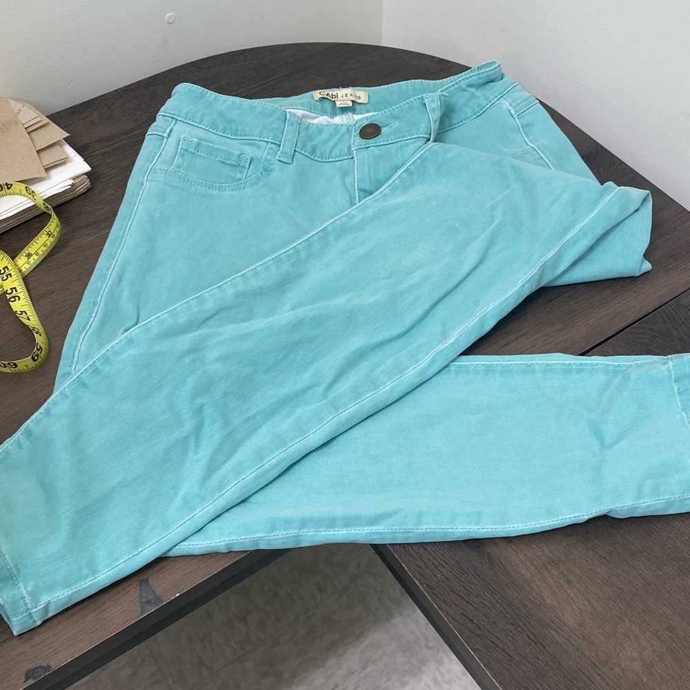 Cabi sea-foam jeans size 2 $30